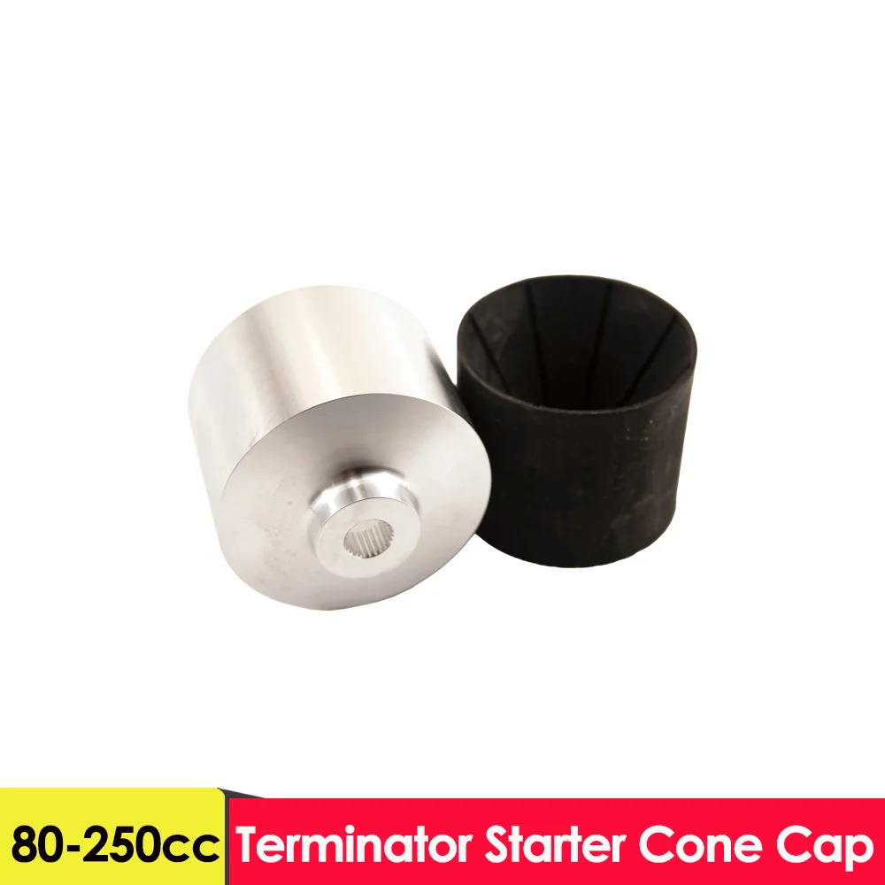 1Set CNC Aluminum Terminator Starter Cone Cap Assembly Bigger Hub D72*H51MM For 80CC-250CC RC Airplane Replacement Kit