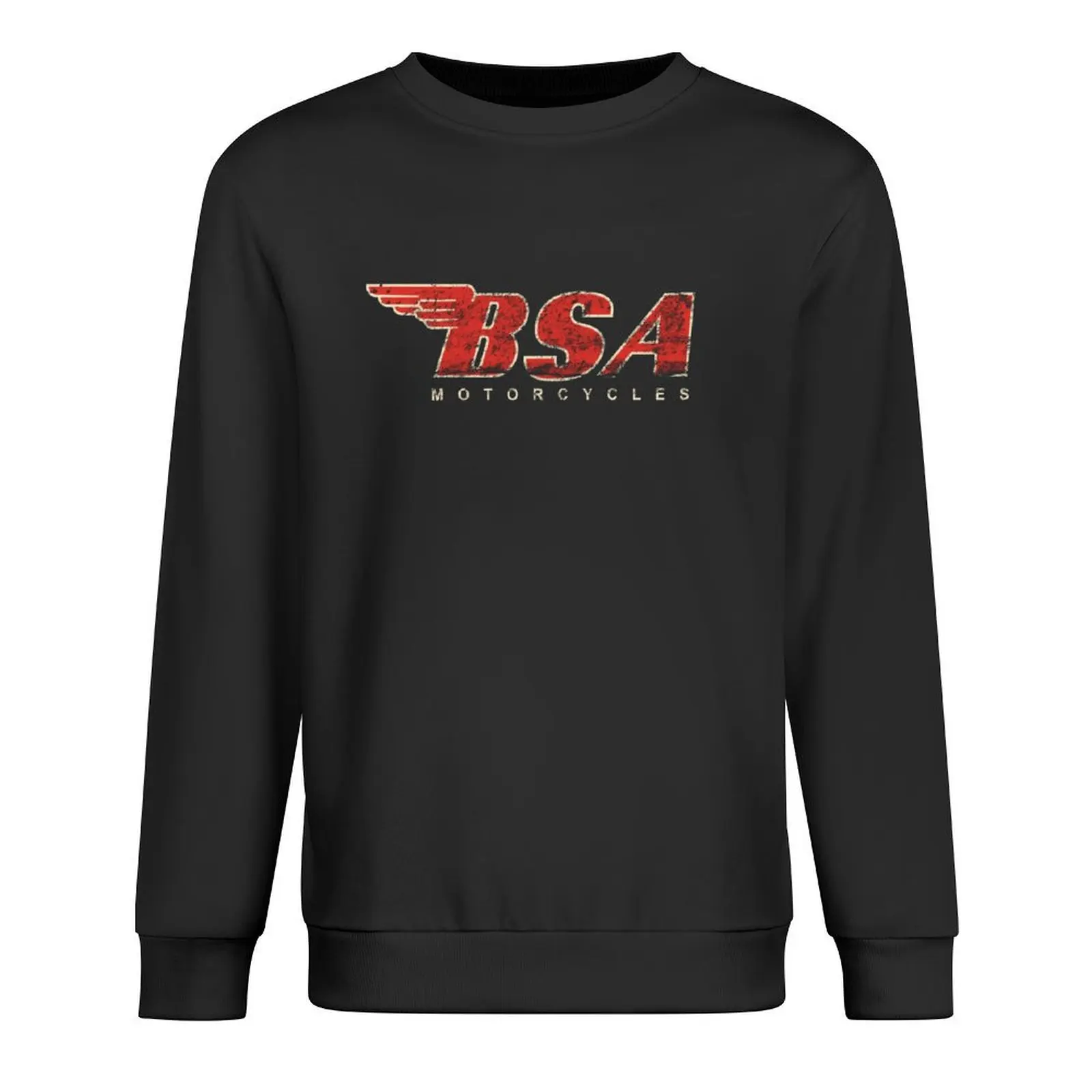 BSA-Camiseta con logotipo de diseño desgastado para motocicleta para hombre, sudadera coreana, chándales de otoño e invierno