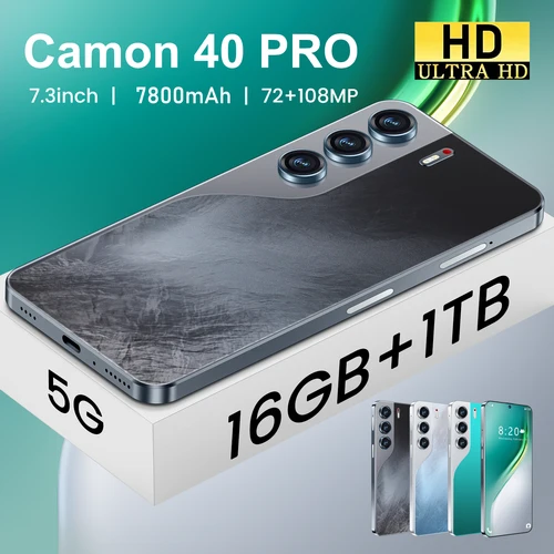 Imagen 1 del producto Caliente 2026 nuevo Pad Camon 40 Pro Tablet PC 7,3 pulgadas HD Android 15 16GB + 1TB 7800mAh batería 4G 5G tarjeta Sim Dual WiFi GPS Google Tab