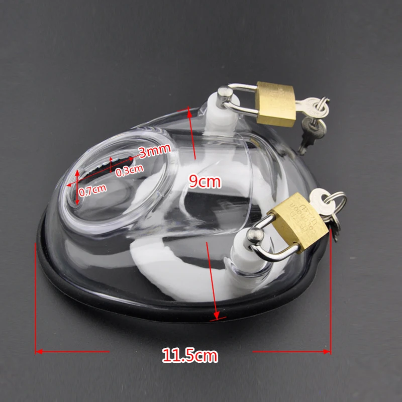 Oval Chastity Cage Erotic Urethral Lock Cock Cages Penis Urethra Bondage Penis Ring Stimulate Ball Stretcher Sex Toy for Men Gay