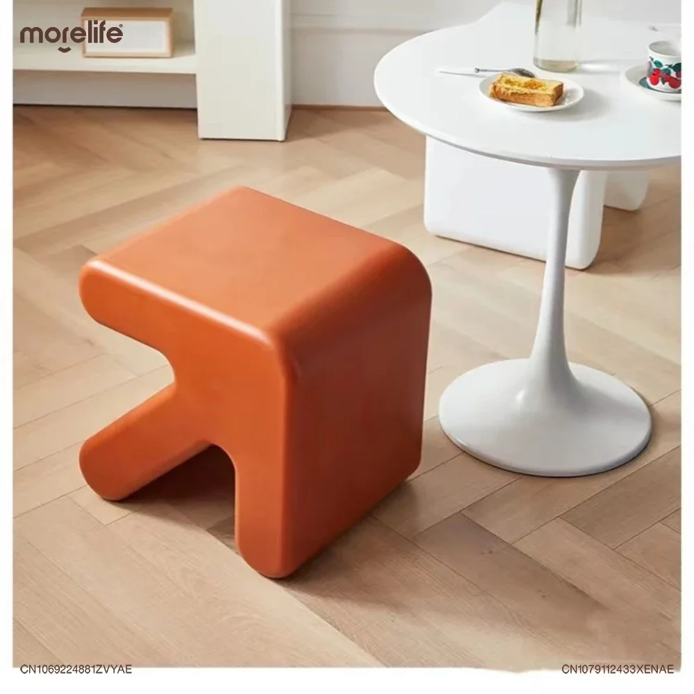 

Nordic Style Chair Simple Thickened Plastic Bench Household Creative Arrow Small Stools Modern Minimalism Low Stool Furniture