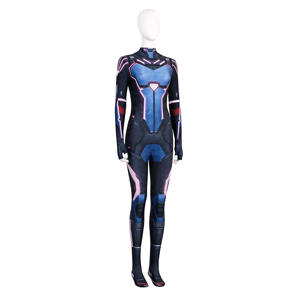 ミオコスプレ衣装女性 Disfraz ジャンプスーツの分割ハロウィンカーニバルパーティー服