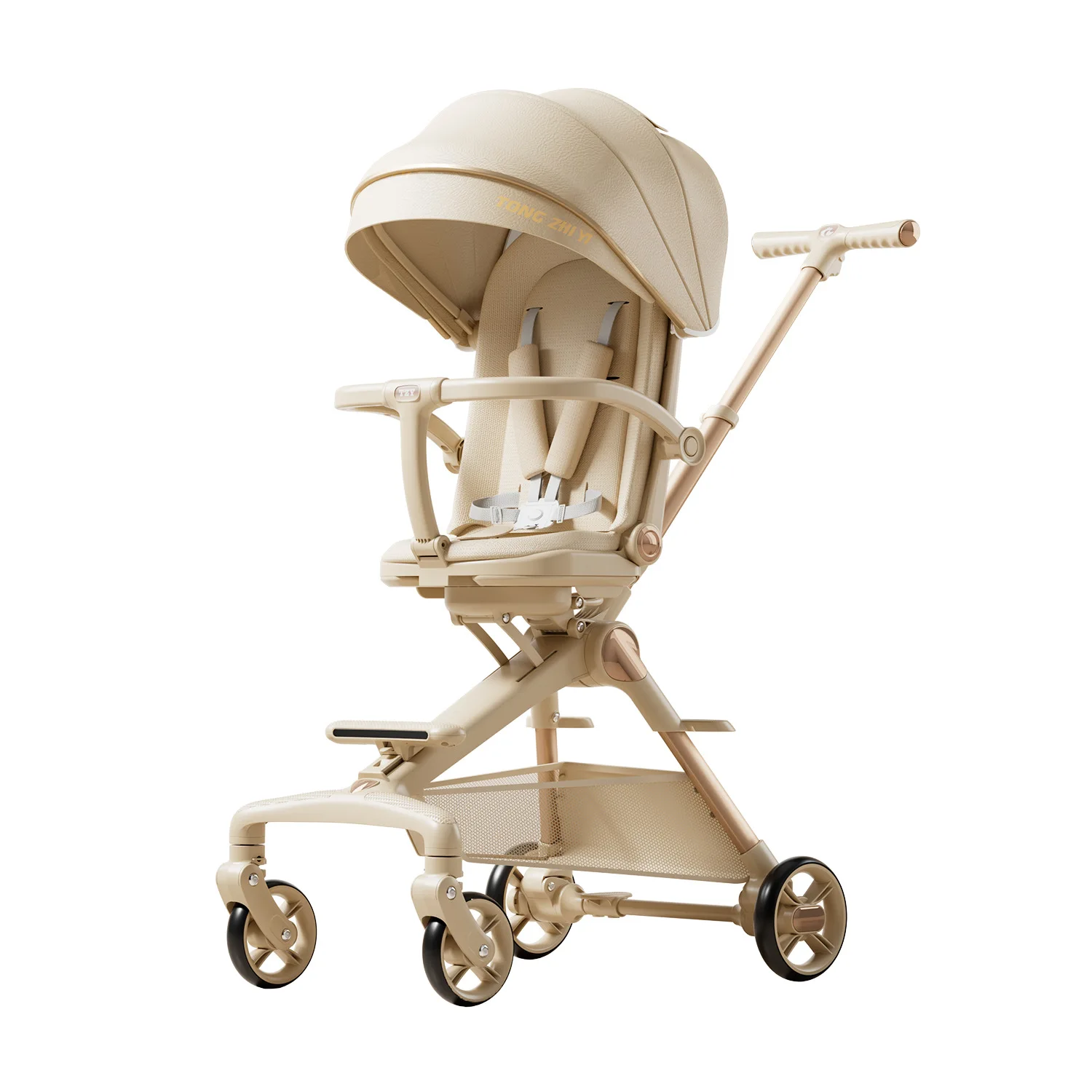 

Baby Stroller Children's Walking Tool Lightweight Two-way Folding High Landscape Suitable To Sit Lie Down Walk