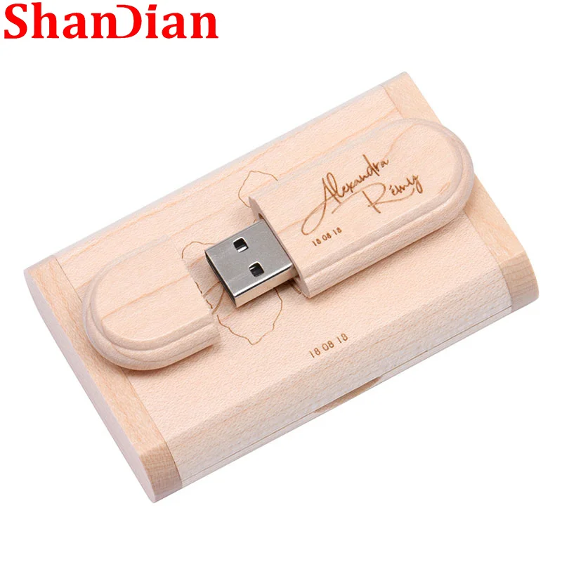 

Free Custom LOGO Maple Wooden Box USB 2.0 Flash Drive 4GB 8GB 16GB 32GB 64GB 128GB Gifts Pen Drives Wedding Photography U Disk