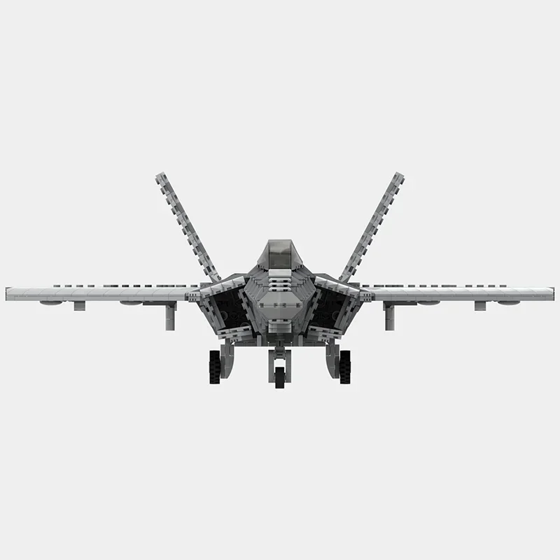 Moc ビルディングレンガ軍事戦闘機モデル 1:35 F-22 ラプター技術モジュラーブロックギフトクリスマスおもちゃ DIY セット組み立て