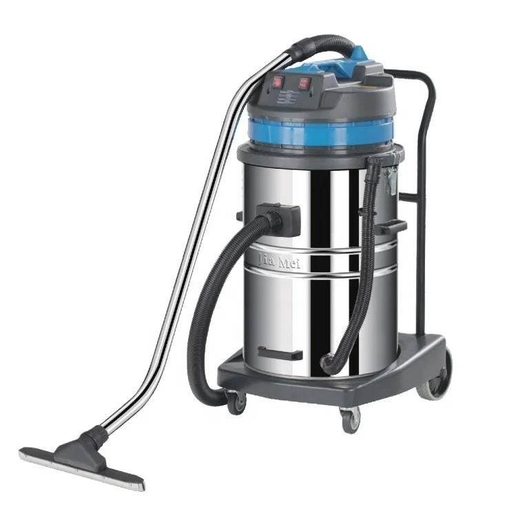 

BF580 Blue 70L Large Capacity Stainless Steel Bucket Shop Fireplace Ash Workshop Warehouse Canister Portable Car Vacuum Cleaner