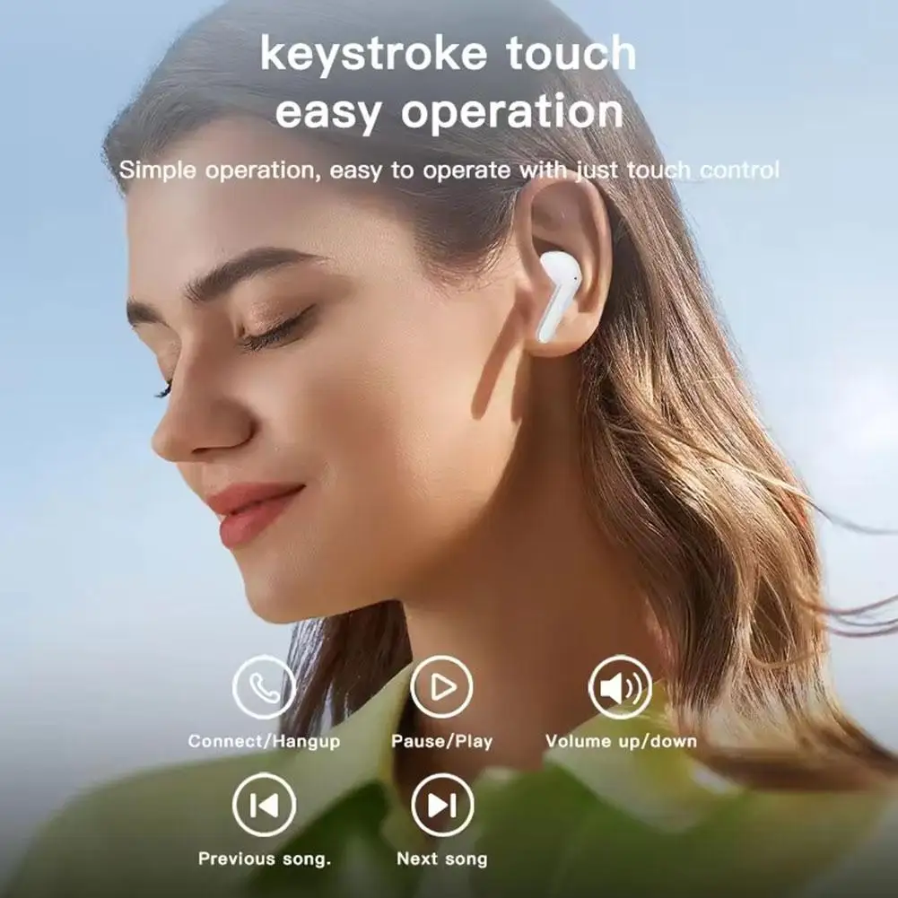 سماعة لاسلكية تعمل بالبلوتوث AI الترجمة المتزامنة سماعات أذن ثنائية الاتجاه لغة مترجم الوقت الحقيقي I8I1