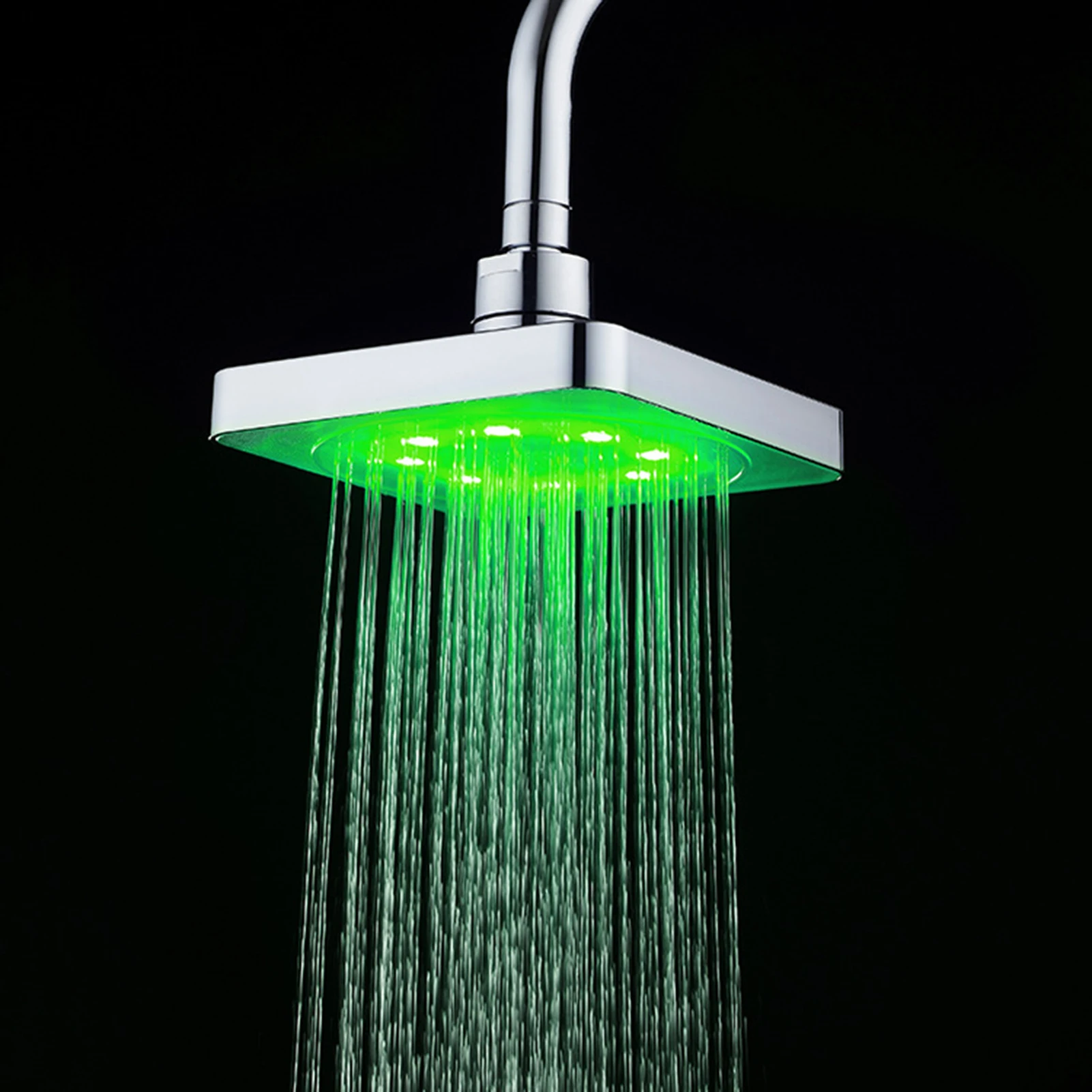 Color Changing LED Shower Heads Water Pressured Multi Color Shower Heads For Bathroom