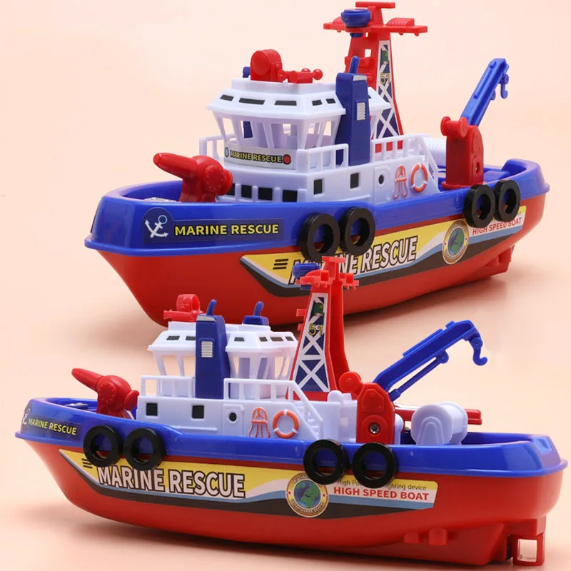 Elektromos fireboat Gyermek- Belerúg a labdába Ütközet Csőedény Gyermek- Tengerészgyalogos Ment sebesség Sajka szp vize Hajó Gyermek- vel sounds & Világítás hatása