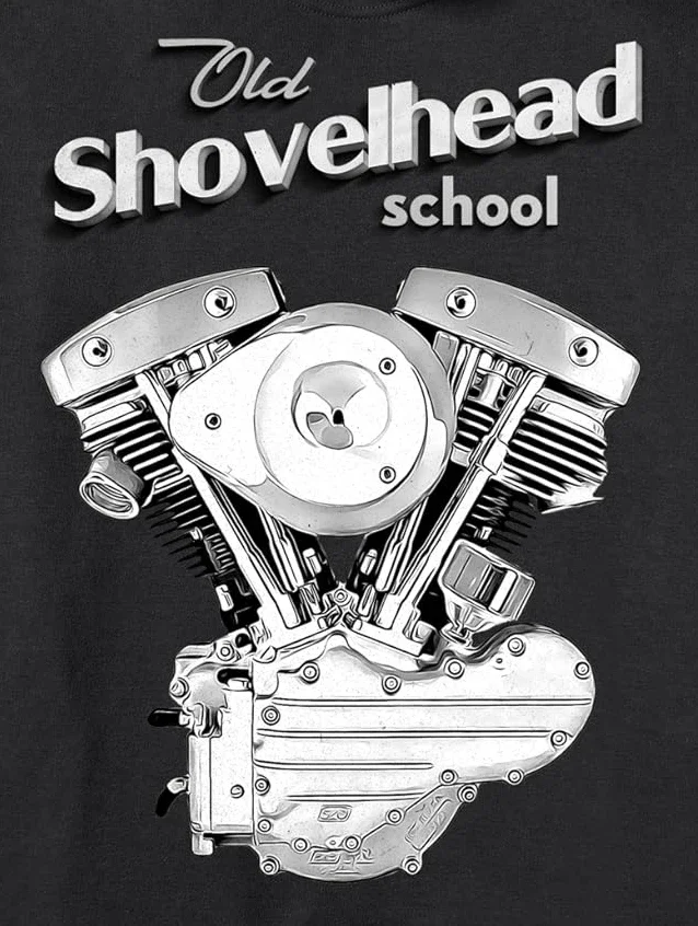 Vintage American HD Shovelhead Motorcycle FLH Engine Moto Rider Pullover Hoodie New 100% Cotton Comfortable Casual Mens Clothing