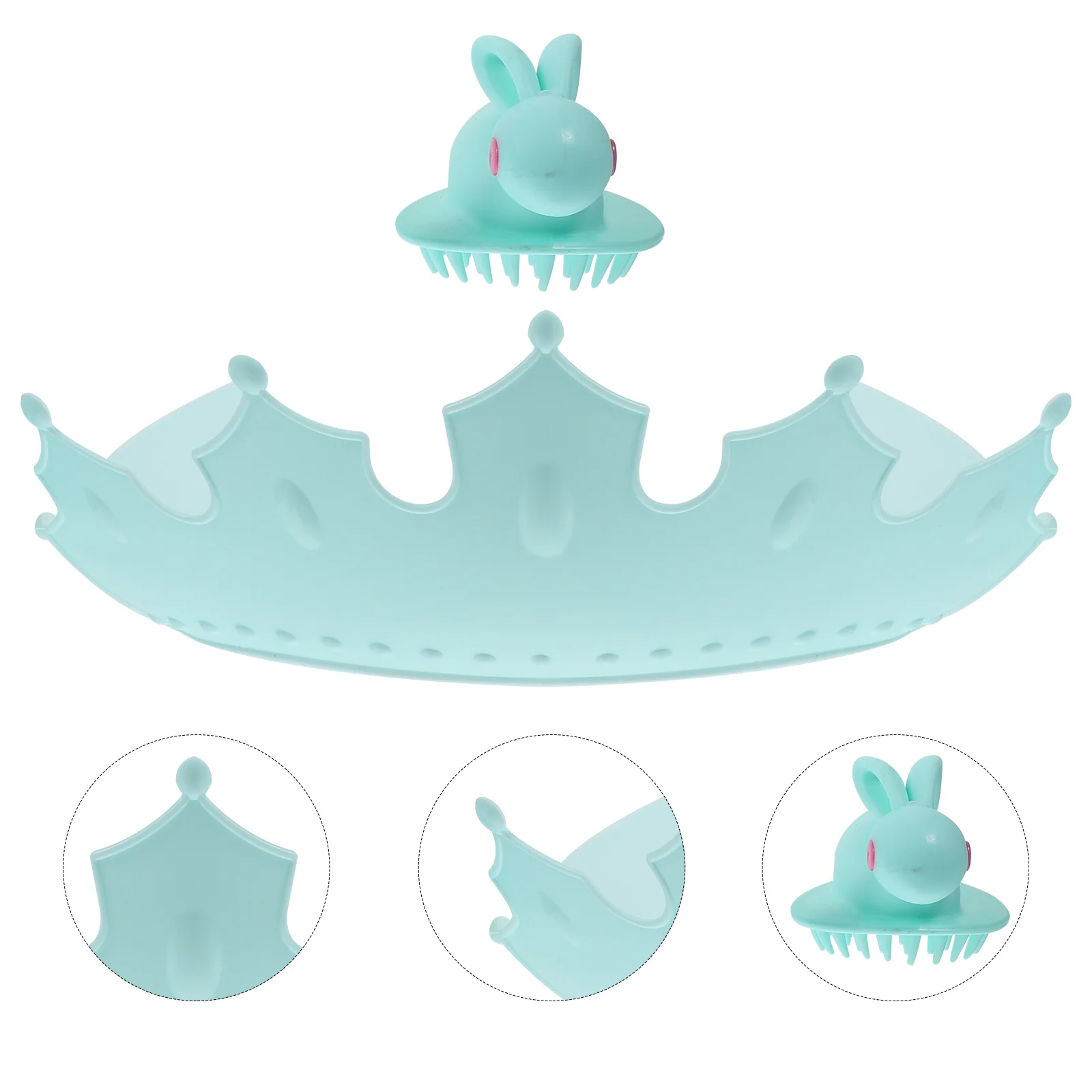 

1Set Waterproof Baby Hair Washing Shield Adjustable Shower Visor Cap Bath Set Hair Wash Brush Toddler Shower Hat