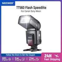 Nuevo Neewer TT560 Flash Speedlite cámara Digital Speedlight para Sony Nikon Canon Panasonic Olympus Pentax y otras cámaras DSLR