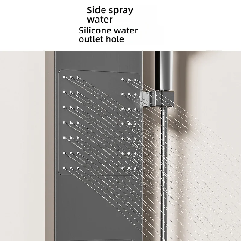 Modern Style Rainfall Bathroom Shower Set Wall Mounted High Pressure Bathroom Rainfall Shower Head Faucet Set