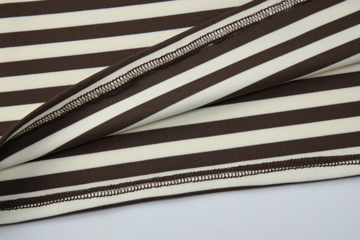 Hugcitar Neckholder-Kleid mit Streifenmuster, rückenfrei, sexy, figurbetont, Mini-Kleid, Damenmode, Strandkleid, Urlaub, Party, Sommerkleid, Großhandel – Detail 10