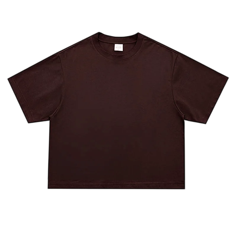 Basic Boxy Fit O-Neck Half Sleeve Running T-shirts Mens 240GSM 100% Cotton Oversized Heavyweight T-Shirts Loose Sports Clothing