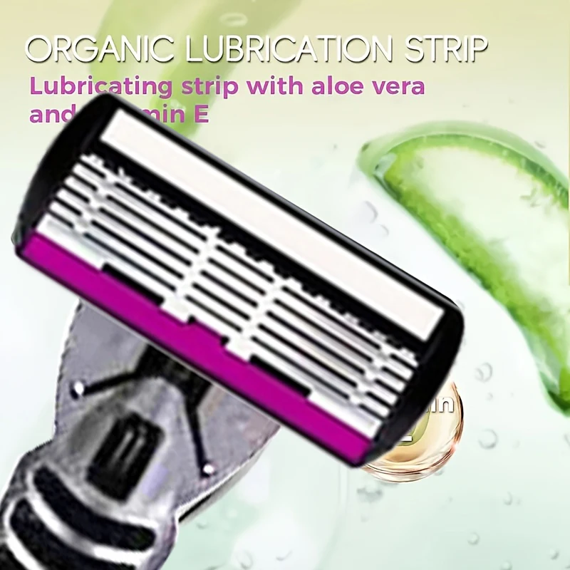 3/6/12 Pcs/ High Quality Man Safety Razor Blade 6 Layer German Stainless Steel Shaving Cartridges Compatible Mach  Shaver