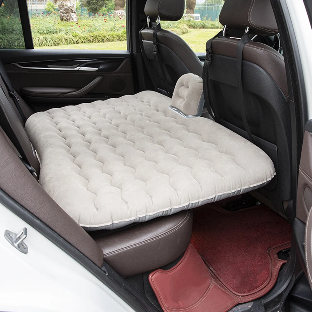 Universal Car Travel Inflatable Bed Set Air Bed Pillow Auto Back Seat Trunk Mattress Used For Travel, Camping, Family Outing