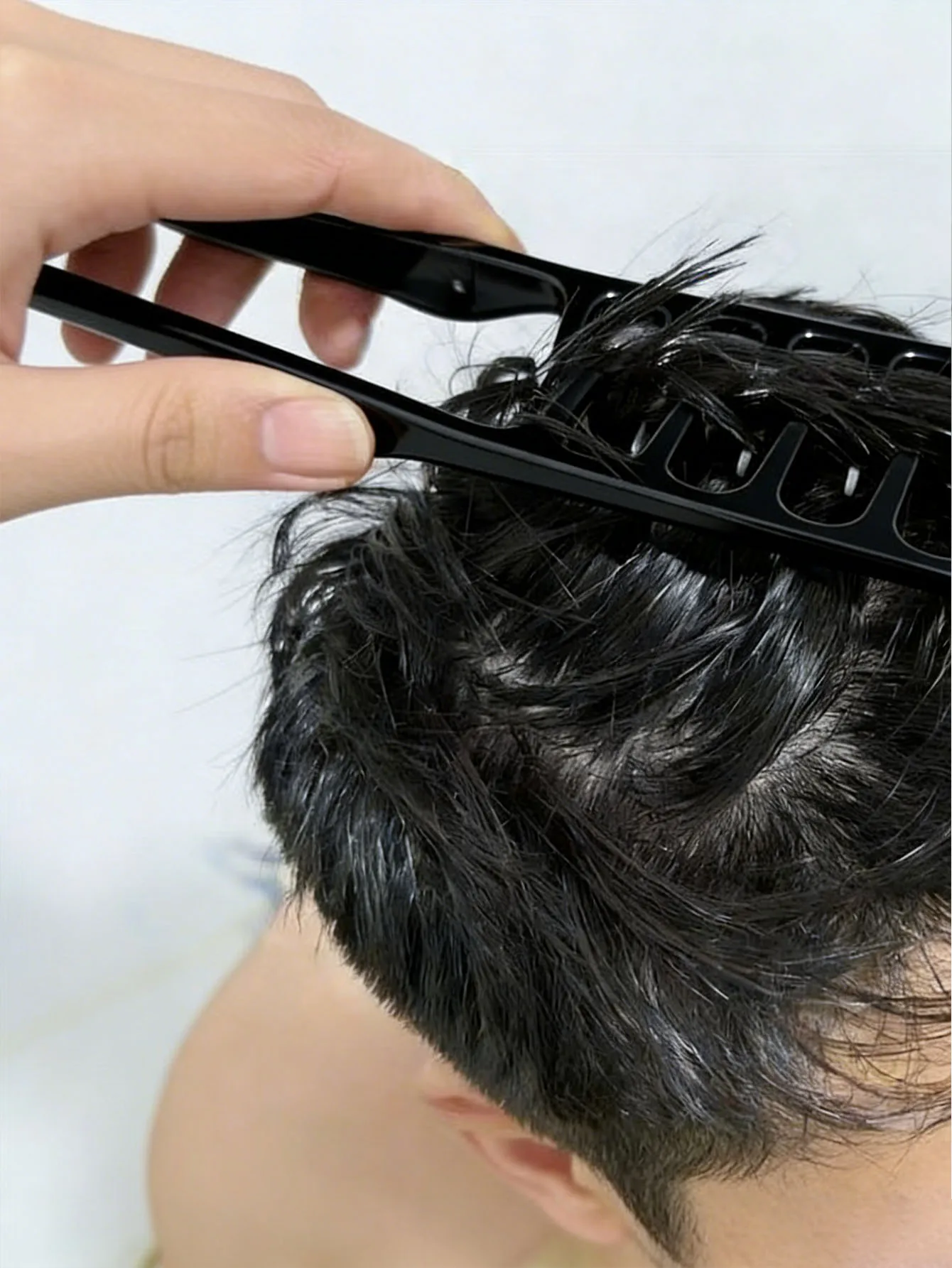 Herren-Salon-Haarstyling-Kammset, einschließlich eines Weitzahnkamms für Texturfrisuren, eines Kämms für Pompadour-Stile, eines Stylingkamms. – Detail 3