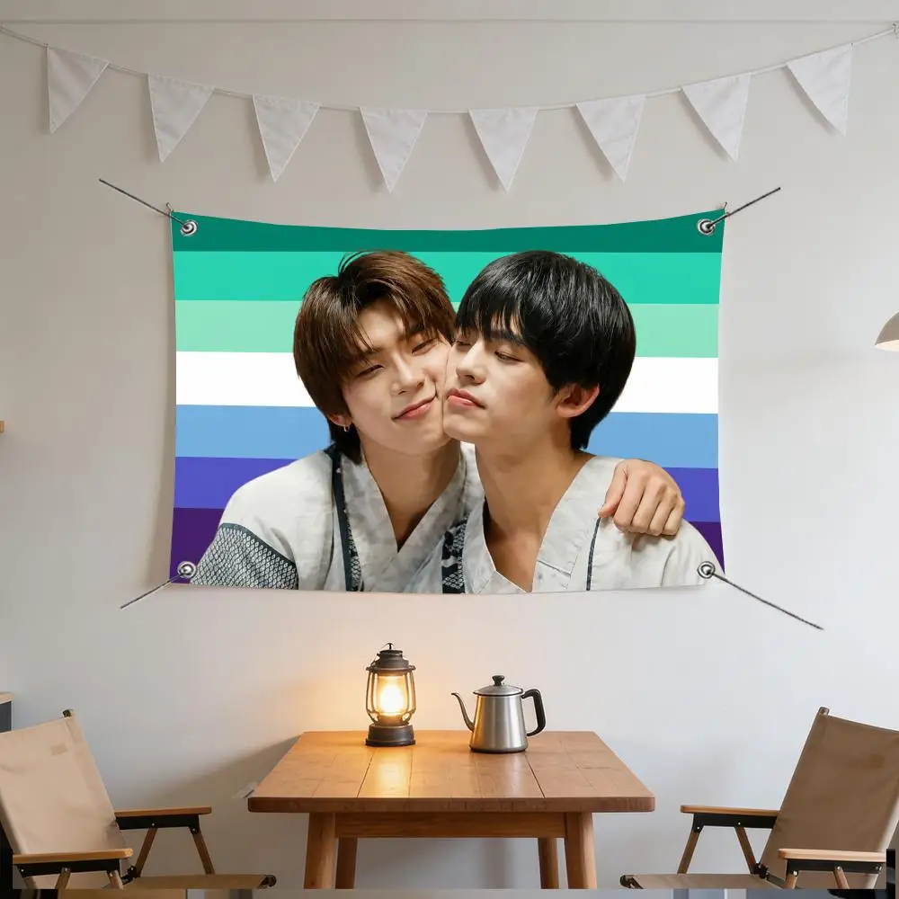 Romance Character D-Duang with You Flags Specialized for indoor and outdoor home decorations, outdoor camping, and bar parties