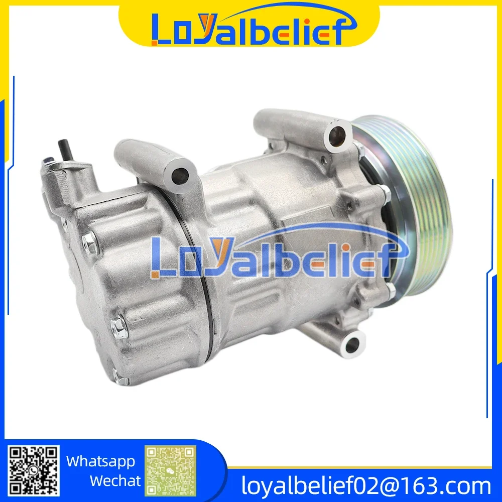 

For Peugeot 207 208 307 308 508 Partner 9678656080 9822826880 9651910980 9659875780 9670318880 9671216280 SD6C12 AC Compressor