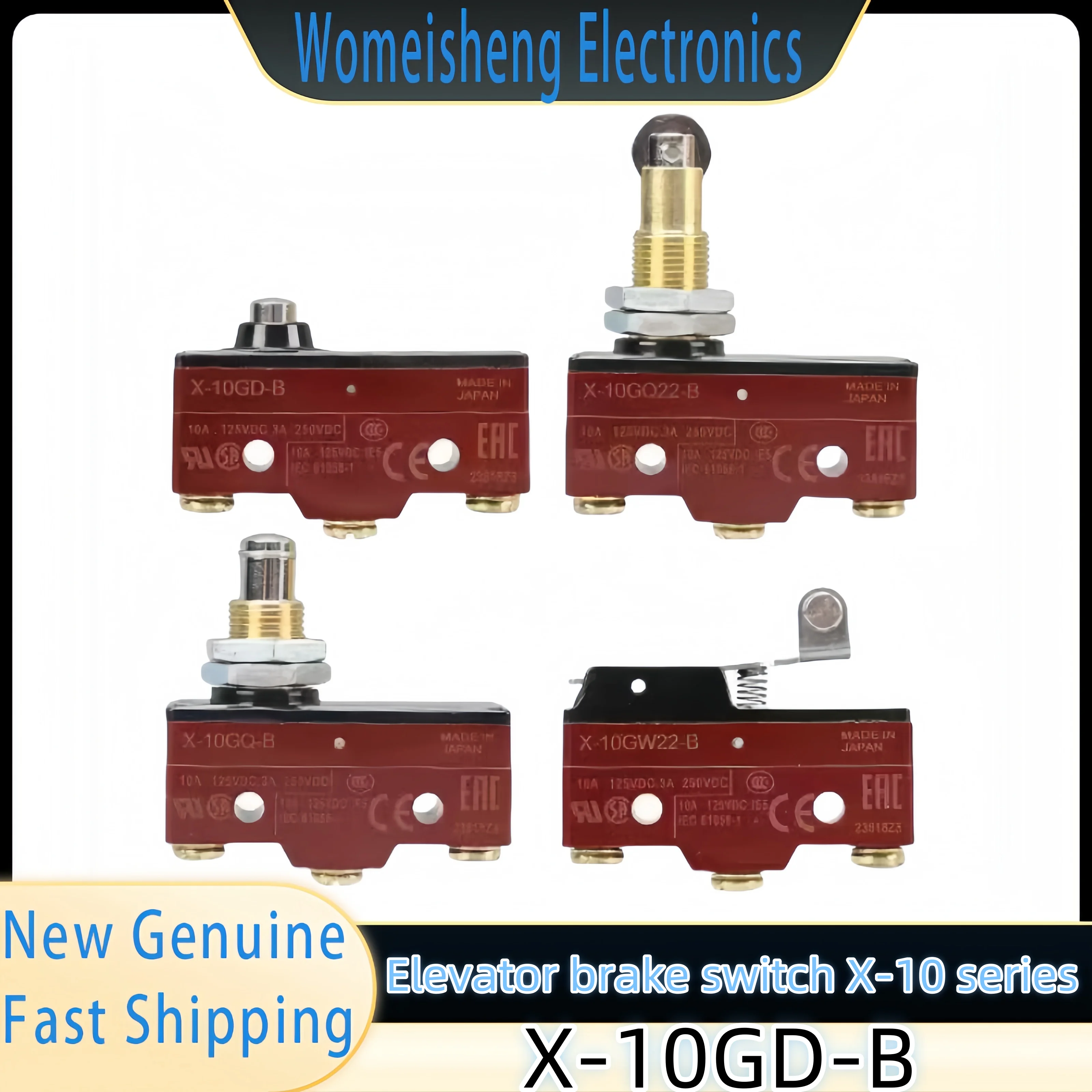 

NEW GENUINE SAFETY ElevATOR GEAR SWITCH X-10GD-B MICRO SWITCH 1PCS