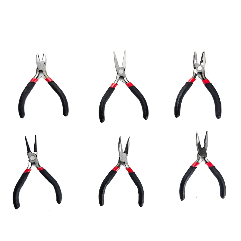 

Home DIY 15mm Mini Jewelry Pliers Multi-Function Sleeve Diversity Tongs Forceps Flat NoseCombination PliersBent Nose Hand tool