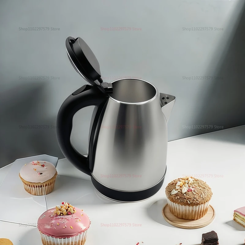 الغذاء الصف 304 الفولاذ المقاوم للصدأ غلاية كهربائية 2.0L سعة كبيرة تغليف سريع للفندق الأسرة المطبخ المحمولة غلاية ذكية