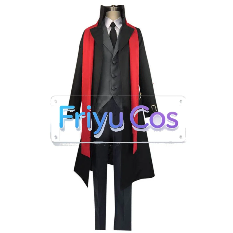 

Bungo Stray Dogs Season 2 Mori Ogai Ougai Mori Black Coat Cosplay Costume Full Set Gloves Included Custom Made