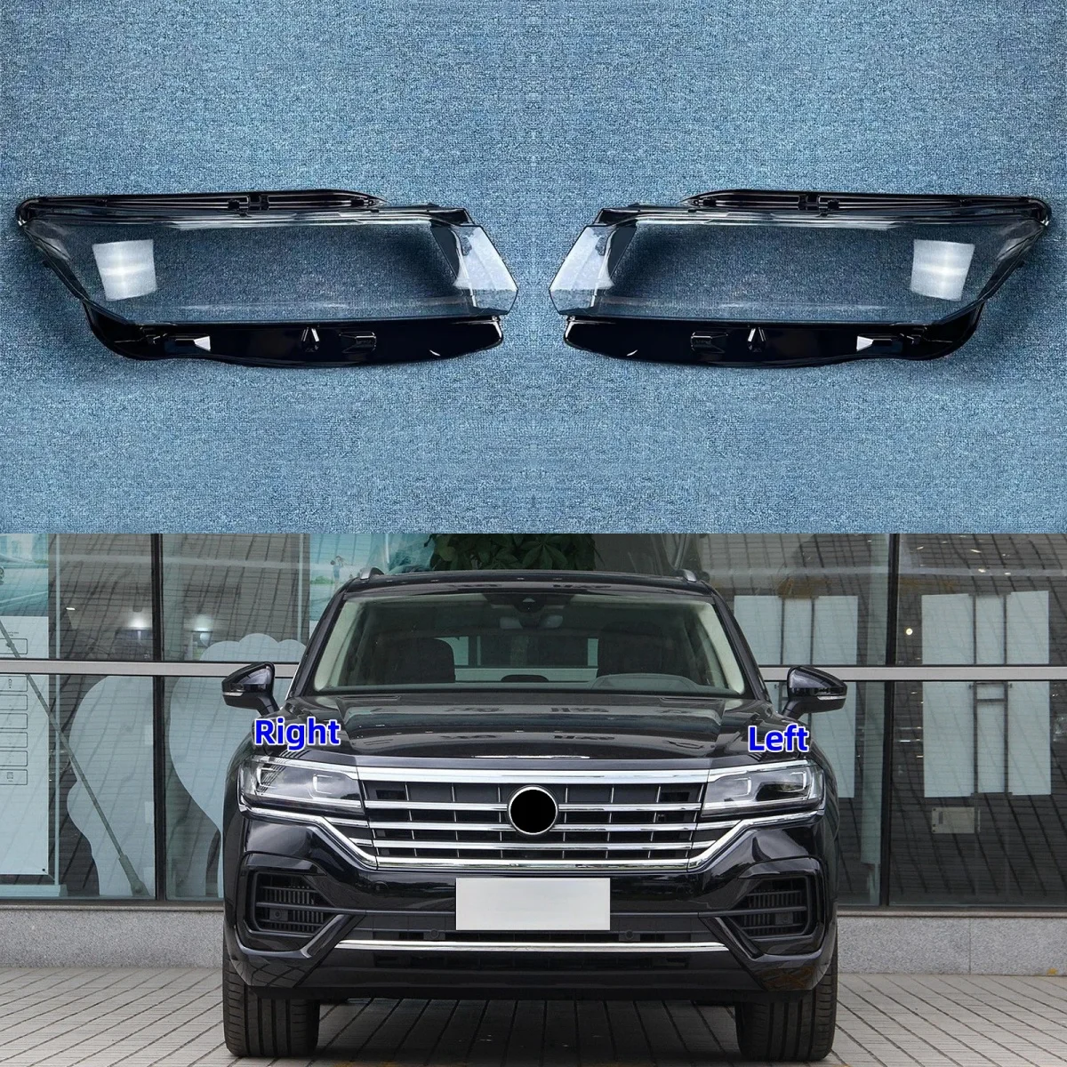 

Для Volkswagen VW Touareg 2019 2020 2021 2022 2023, автомобильный аксессуар, прозрачный материал ПК, линза для фар