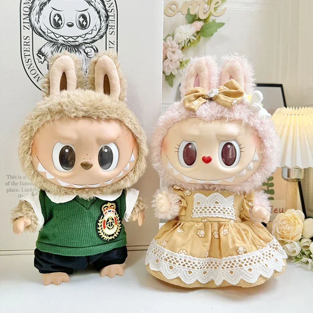 Ropa de muñeca de peluche de 38cm, accesorios de atuendo para Corea Kpop Exo Labubu Idol para muñeca MOKOKO, vestido de novia, traje, ropa de regalo