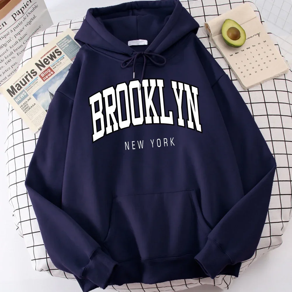 Brooklyn New York Print Mens Hoodies Fashion Quality Clothes Classic Simplicity Tracksuit Harajuku All-Match Clothing For Men