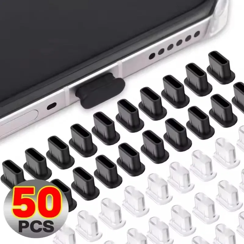 

20/1Pcs Type C Anti-Dust Plugs Silicone USB C Charging Port Dust Cover Protector for iPhone 17 16 Samsung Galaxy S25 Dustplug