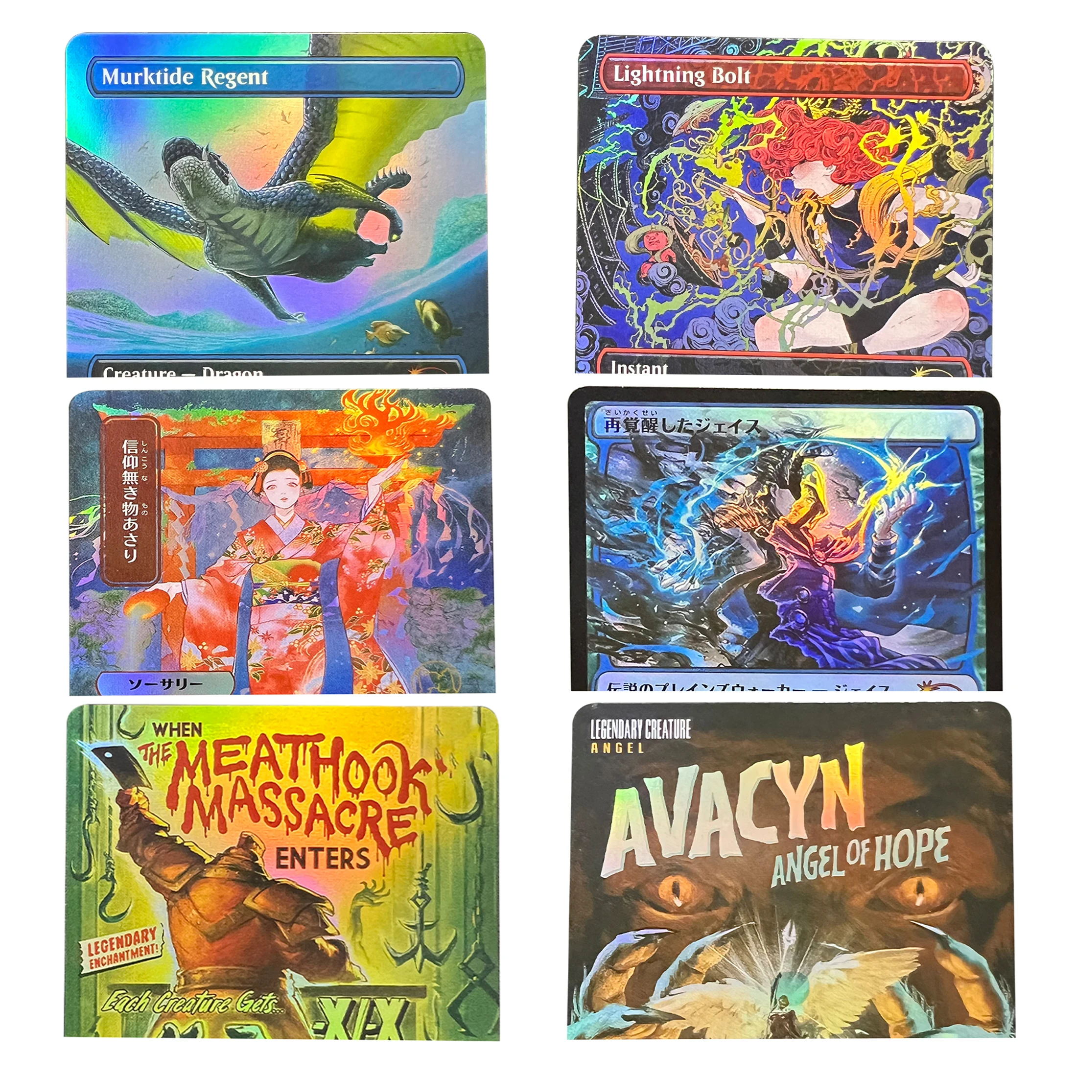 Avacyn, Angel Edgar Massacre Lightning Bolt SLP Murktide SLD FOIL TCG, Tarjeta Coleccionable en Inglés de Alta Calidad
