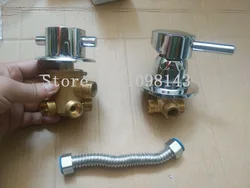 5 Ways Screw Style shower mixer + Tube Separate, 3/4/5 way water outlet shower room faucet Segregator , Bathroom mixing valve