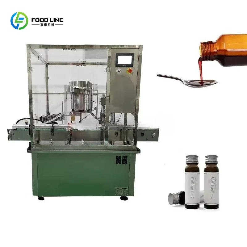 100‑500ML Automatic Liquid Bottling Machine Syrup Bottle Filling Capping Industrial Food Processing Equipment Custom