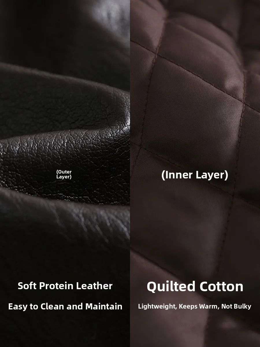 جاكيت نسائي شتوي من الجلد المبطن بالصوف بتصميم أمريكي عتيق من XWI، بلون القهوة، بحزام، بقصة نحيفة، ملابس خارجية بأسلوب كاجوال