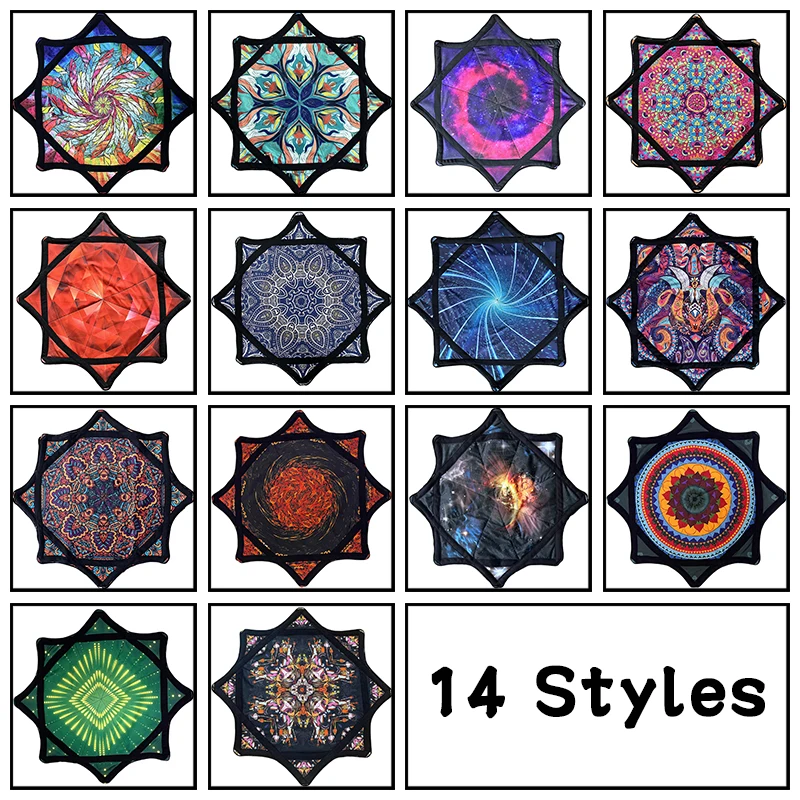 

Dapo Spinning Dance Handkerchief Lycra Octagonal Scarf Flying Handkerchief 67cm*67cm Customizable Spinning Handkerchief