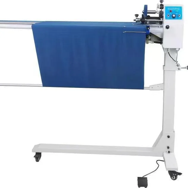 

New Computer Cloth Tape Cutting Machine Automatic Double Knife Fabric Strips Cutter Machine