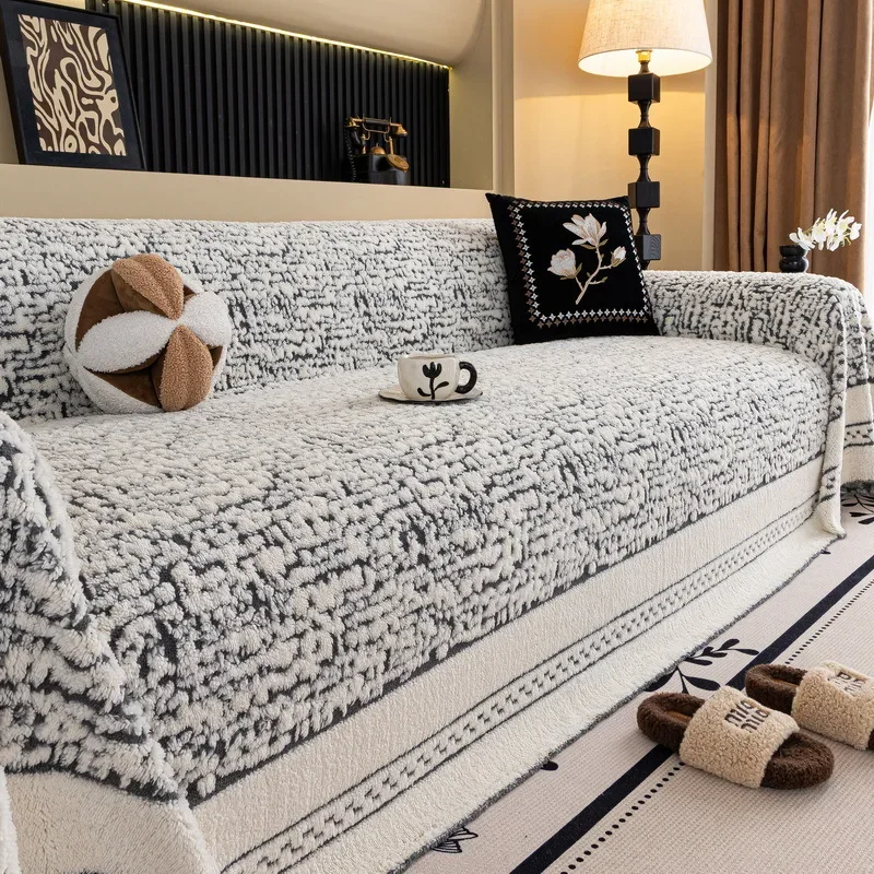 Modern Simple Chenille High-end Sofa Cover Cloth Universal Sofa Towel in All Seasons Full Cover Cover Blanket Dirt-resistant