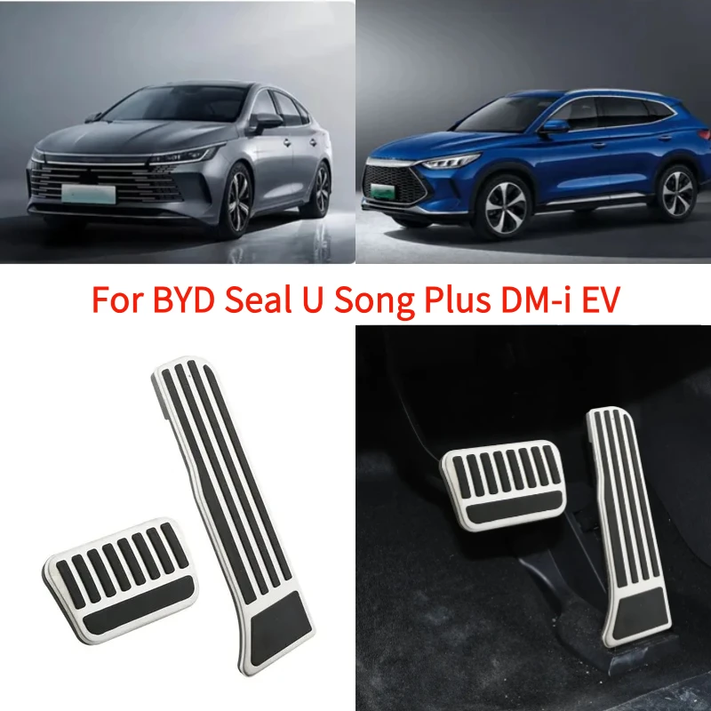 

2023-2024 For BYD Seal U Song Plus DM-i EV Pedals Gas Accelerator Fuel Brake Pedal Cover Pad Non-Slip Foot Pedal Accessories