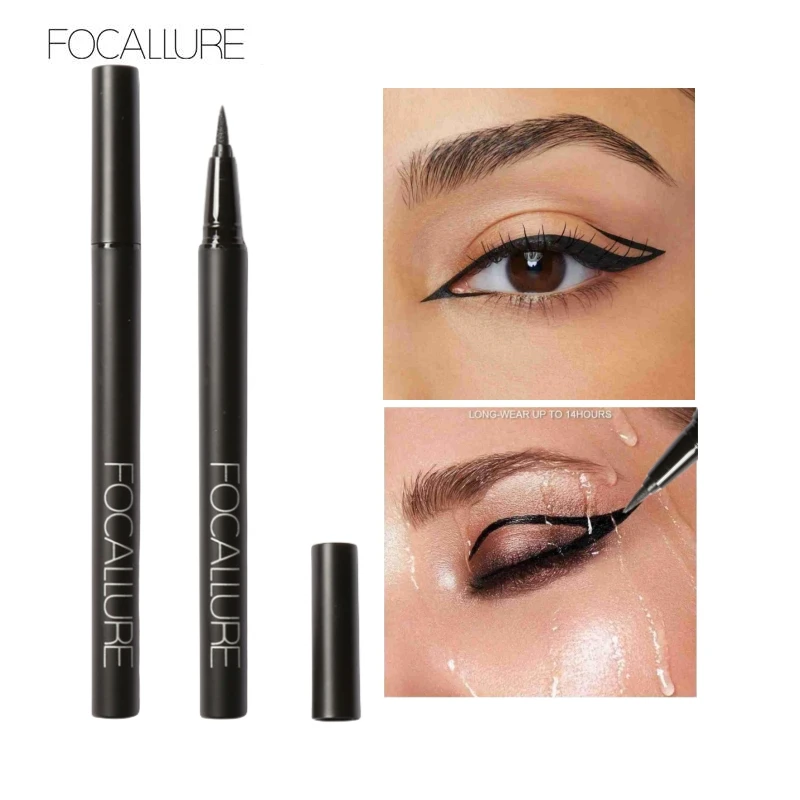 FOCALLURE Liquid Eyeliner Pencil Professional Make up Smooth Soft Eye Liner Pen Waterproof Quick Dry Makeup Tool Cosmetics