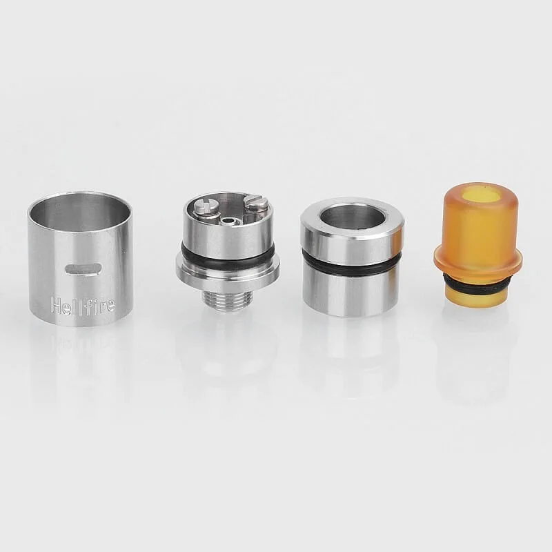 YFTK Hellfire Viper V2 RDA Rebuildable Tank 14mm Diameter Single Coil Deck Bottom Filling BF Squonk Dripping Atomizer Vape Pen