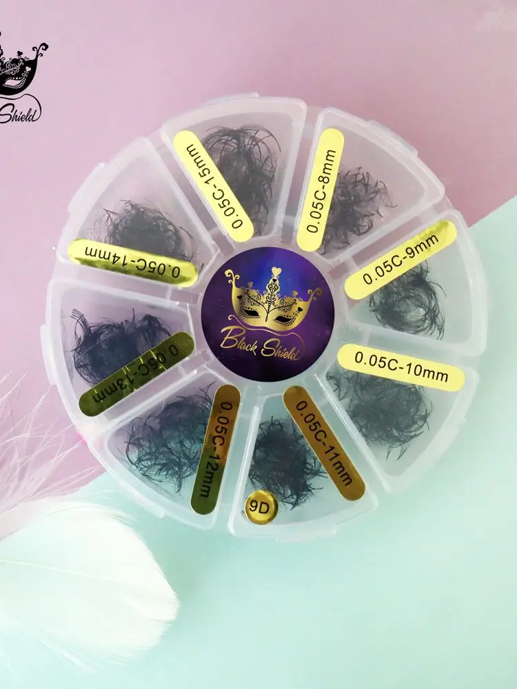 1000 ventagli ventaglio sciolto lunghezza mista base appuntita ventagli prefabbricati morbidi affilati sottili stelo medio volume estensione ciglia russe