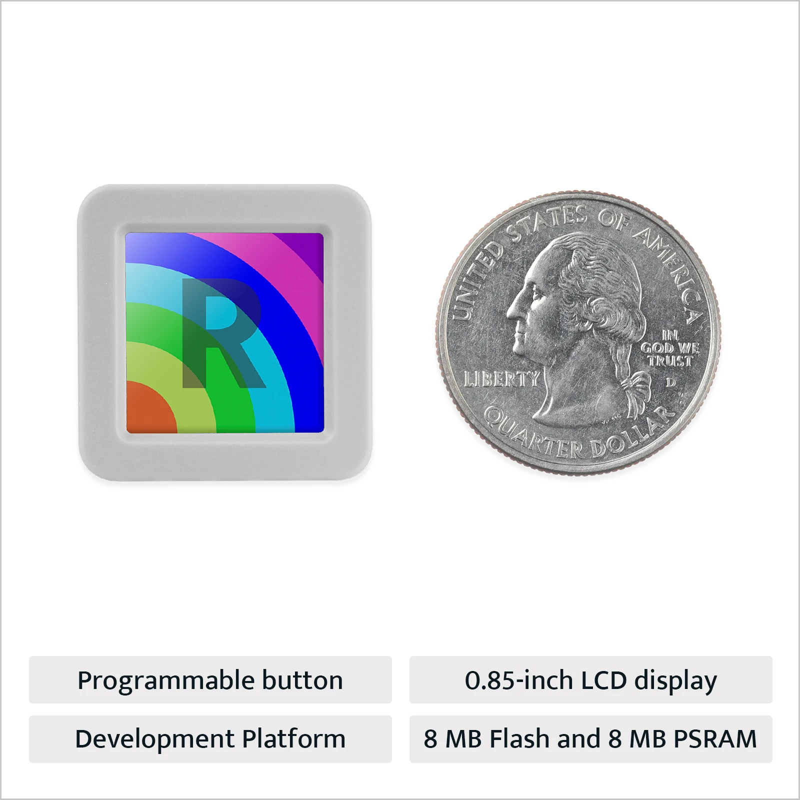 M5Stack Official ATOMS3R Development Kit w/ 0.85-inch screen (8MB PSRAM)