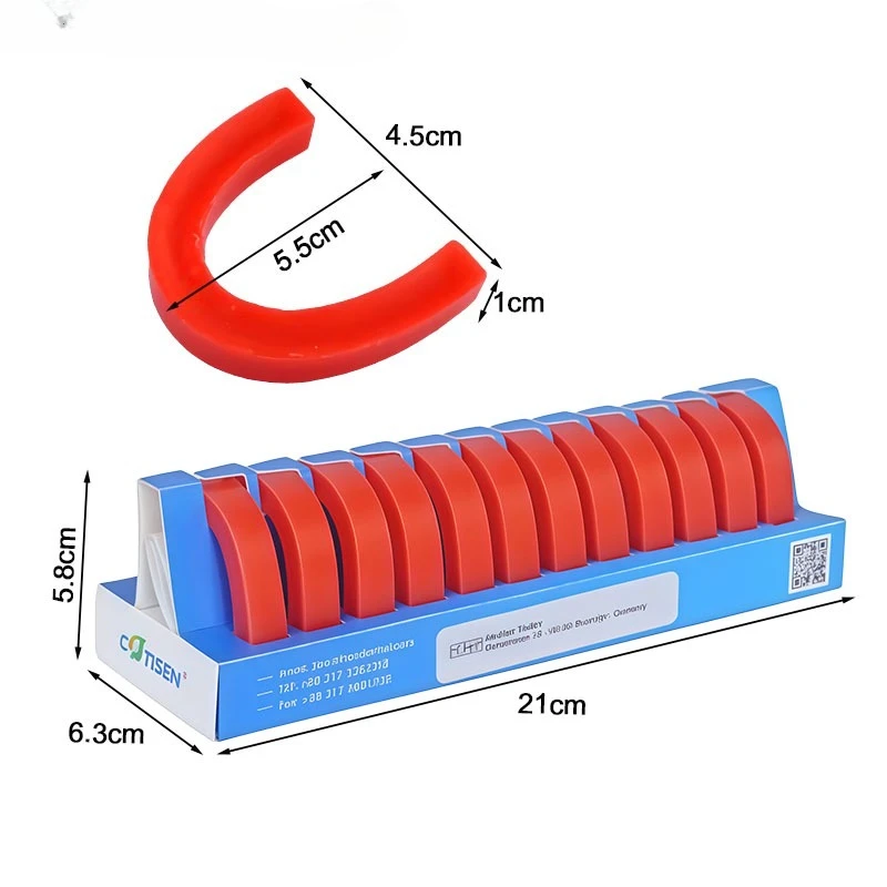 12Pcs/1Box Dental Wax Bar (Soft and Hard Wax) / U-Shaped Base Wax for Full Dentures / Dental Laboratory Supplies view 2