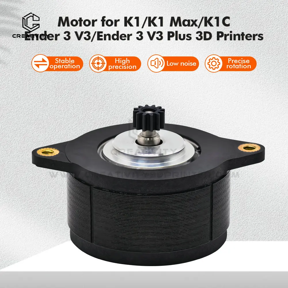 For K1/K1Max/K1C Extruder Stepper Motor 12 Tooth Gear Circular Stepper Motor 1.8 Degree Press 3D Printer Upgrade Accessories