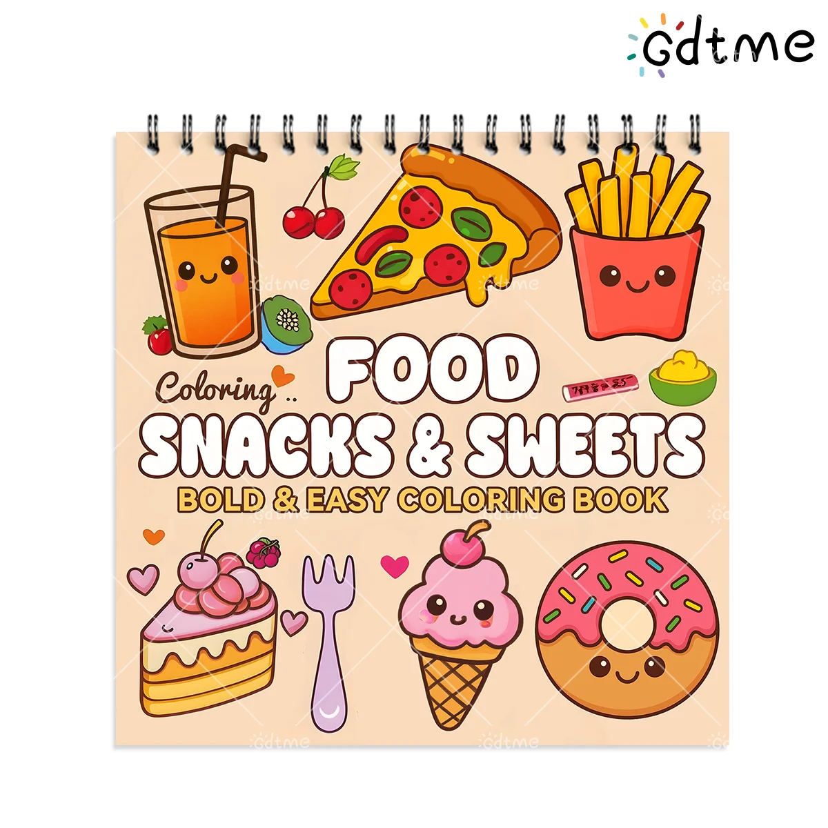 كتاب تلوين تحت عنوان الوجبات ا - مراجعة Food Snacks Coloring Book وسعره