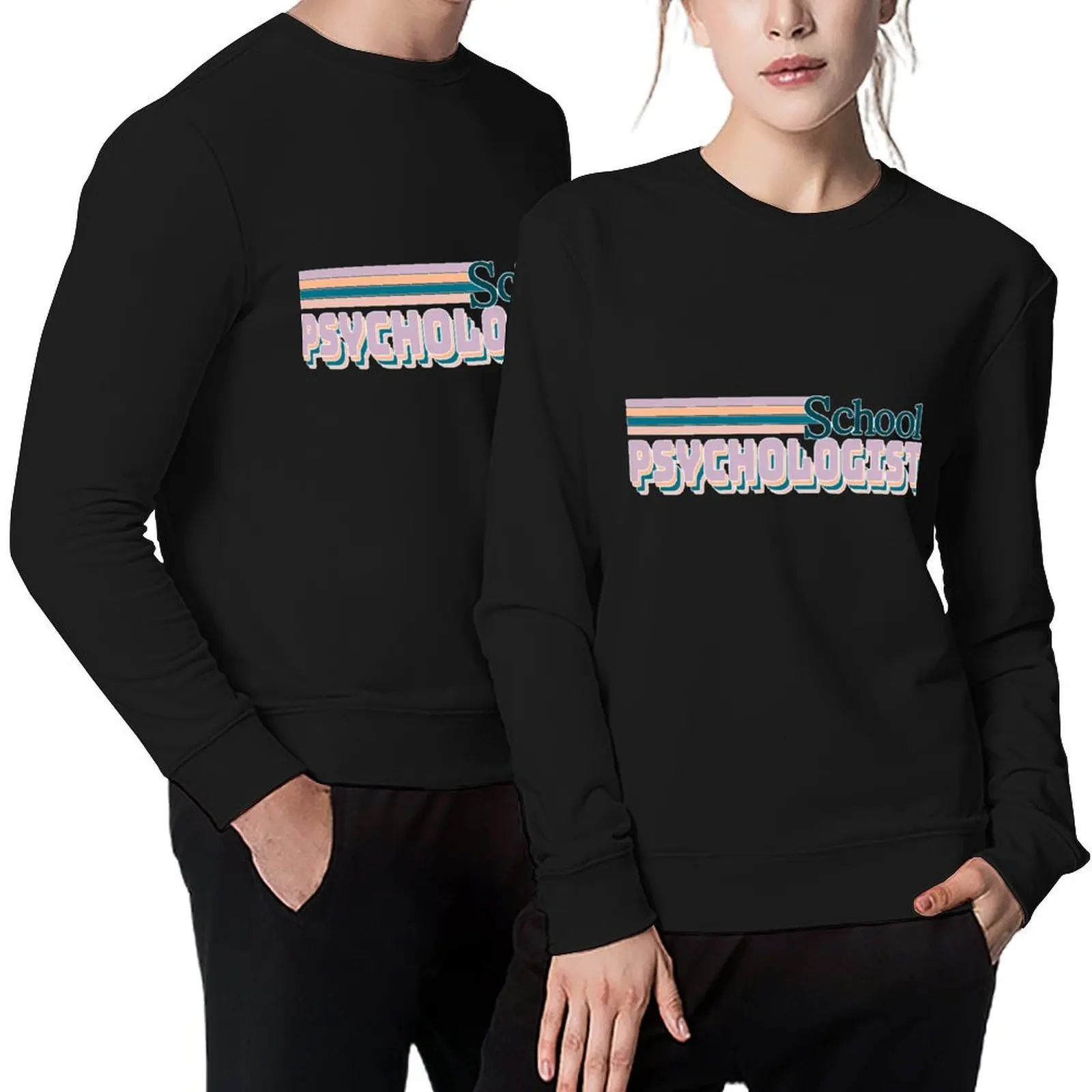 

School Psychologist Retro Cute Pullover autumn new products tracksuits autumn clothes autumn sweatshirts men