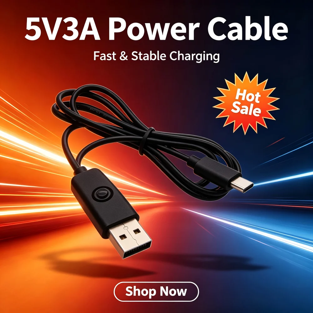 5V 3A USB Type‑C Power Supply Cable With ON OFF Switch Charging Cord For Raspberry Pi 4 Model B RPI 4B