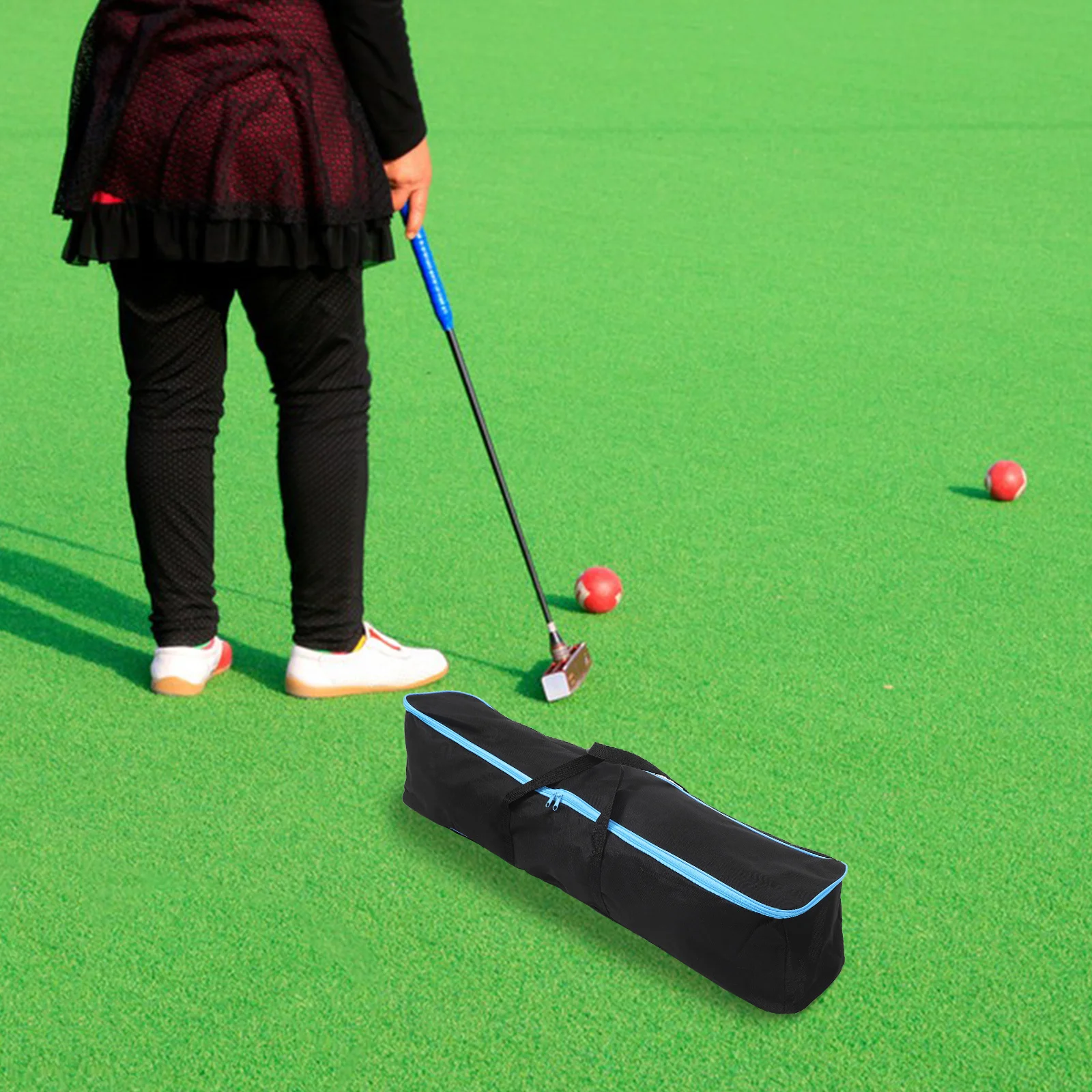 Croquet Mallet Bag Oxford Cloth Reusable Portable Storage Pouch For Stick Holder Organizer Case Protective Cover Fitness Sports